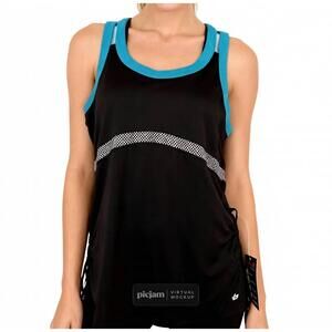 NEW BOLLÉ high performance athletic top in black/ blue